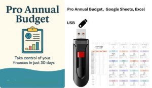 Ultimate Annual Budget Spreadsheet Excel Google Sheets Budget & Usb Flash Drive
